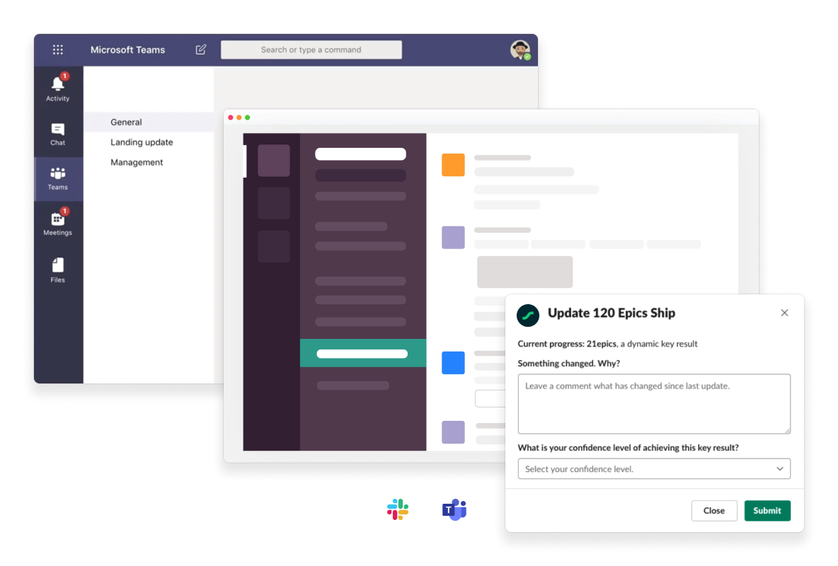Slack and MS Teams integration