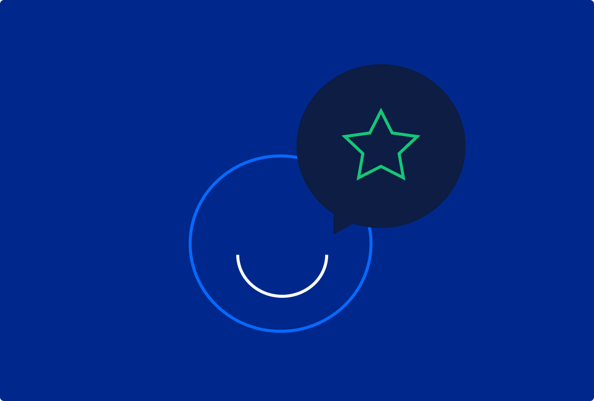 smiley face and star representing success with okr consultant help