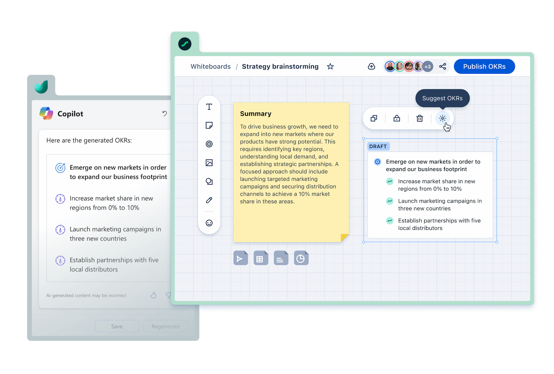 AI-assisted goal creation visual